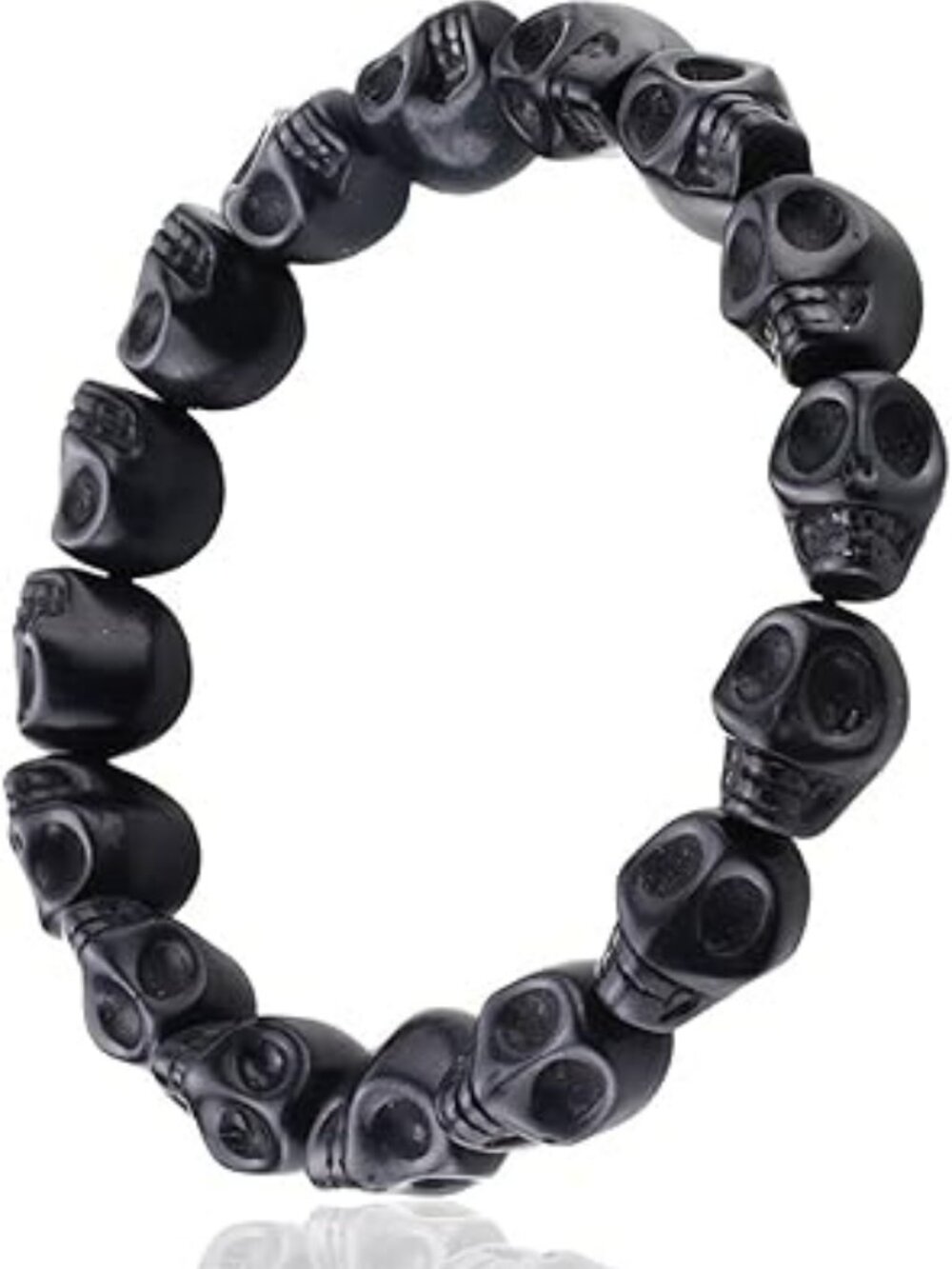 Gothic Black Skull Bracelet Skulls Emo Boho Punk Rock‎